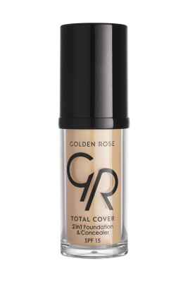 Golden Rose Total Cover 2in1 Foundation&Concealer 02 Ivory - 1