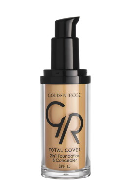 Golden Rose Total Cover 2in1 Foundation&Concealer 19 Caramel - 2