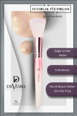 Devobis Round Face Brush - Yuvarlak Yüz Fırçası - 2