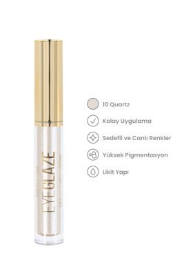  Eye Glaze Liquid Eyeshadow - 10 Quartz - Likit Far - 4