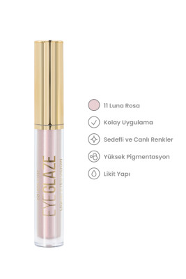  Eye Glaze Liquid Eyeshadow - 11 Luna Rosa - Likit Far - 4