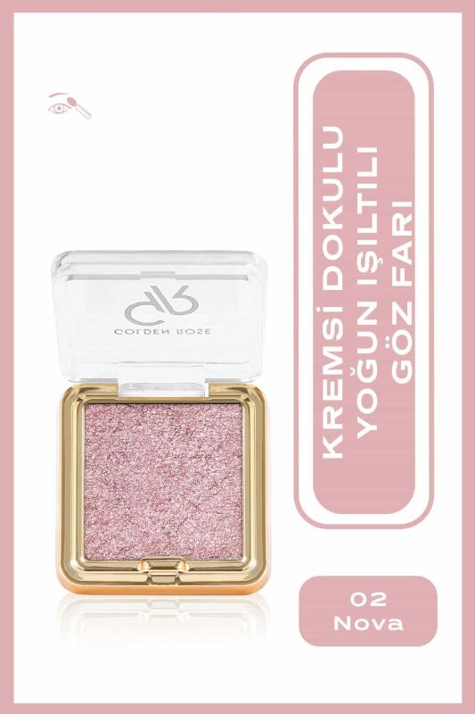 Glitter Glow Eyeshadow - 02 - Nova - Simli Işıltılı Far - 1