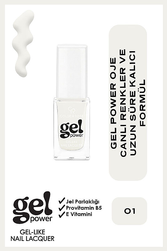 Gel Power Nail Lacquer-1-Jel Oje - 1