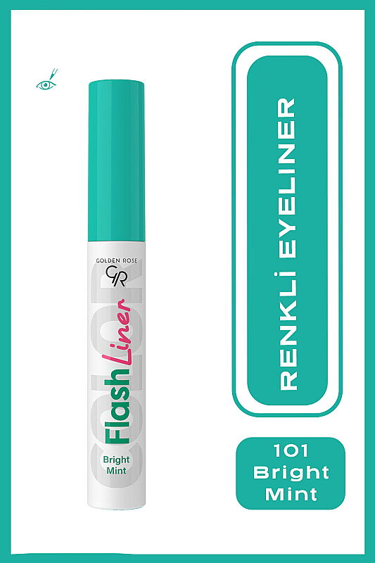 Golden Rose Flash Liner Colored Eyeliner - 101 Bright Mint - Eyeliner - | Golden Rose – Mavi