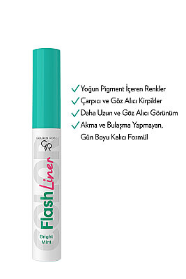 Flash Liner Colored Eyeliner - 101 Bright Mint - Mavi Eyeliner - 4