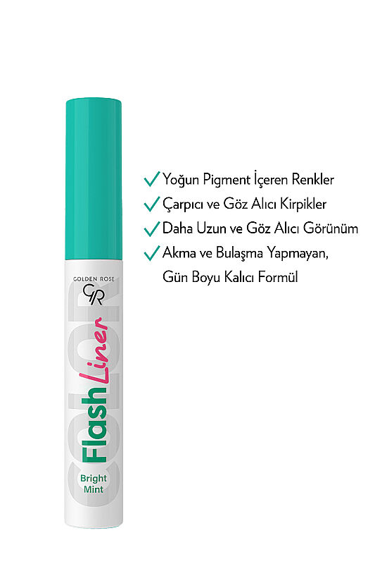 Flash Liner Colored Eyeliner - 101 Bright Mint - Mavi Eyeliner - 4