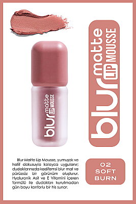 Blur Matte Lip Mousse No:02 Soft Burn - Golden Rose