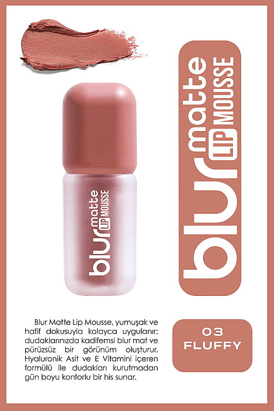 Blur Matte Lip Mousse No:03 Fluffy - 1