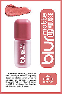 Blur Matte Lip Mousse No:05 Hush Rose - Golden Rose