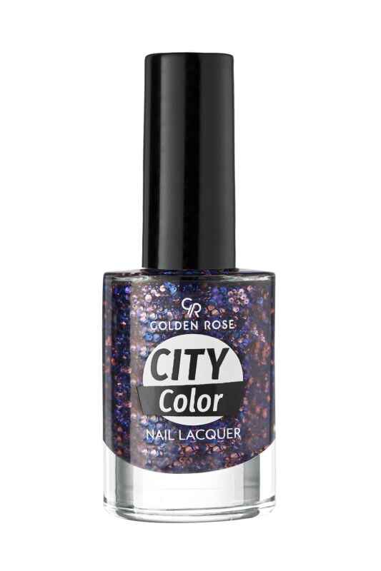Golden Rose City Color Nail Lacquer Glittering Shades 111 - 1