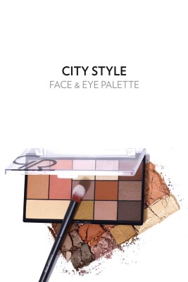 Golden Rose City Style Face&Eye Palette 01 Warm Nude - 3