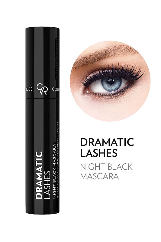  Dramatic Lashes Night Black Mascara - Hacim Veren Yoğun Siyah Maskara - 5