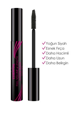 Essential Full Volume and Lenght Mascara - Intense Black - Hacim ve Uzunluk Veren Maskara - Golden Rose
