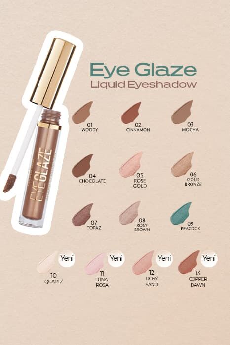  Eye Glaze Liquid Eyeshadow - 06 Gold Bronze - Likit Far - 4