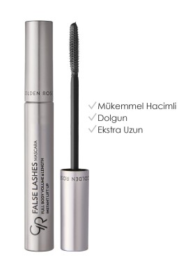 False Lashes Mascara - Black - Hacim ve Uzunluk Veren Maskara - Golden Rose