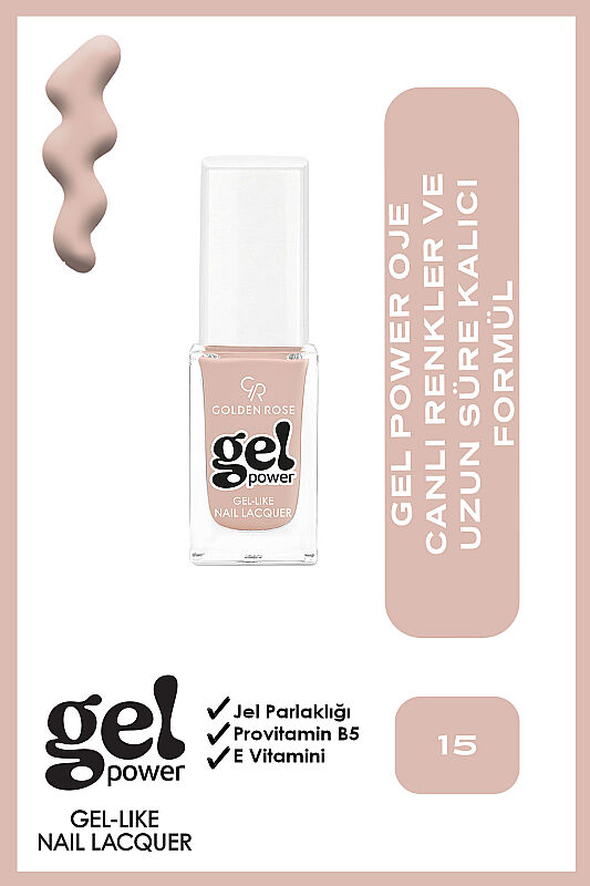 Gel Power Nail Lacquer-15-Jel Oje - 1