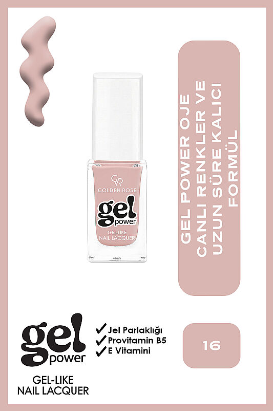  Gel Power Nail Lacquer-16-Jel Oje - 1