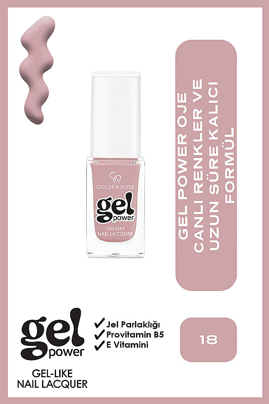  Gel Power Nail Lacquer-18-Jel Oje - 1