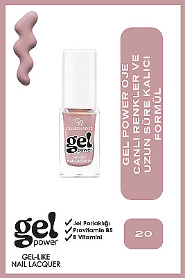  Gel Power Nail Lacquer-20-Jel Oje 