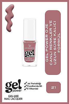  Gel Power Nail Lacquer-21-Jel Oje 