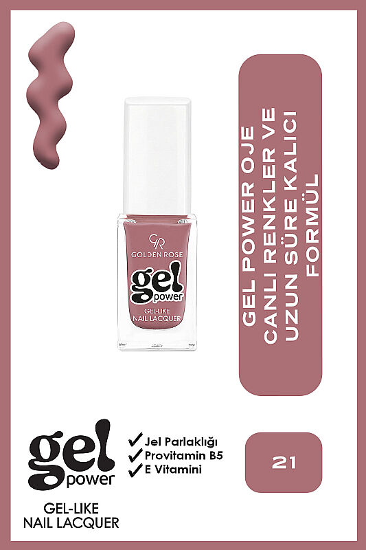  Gel Power Nail Lacquer-21-Jel Oje - 1