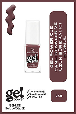  Gel Power Nail Lacquer-24-Jel Oje 