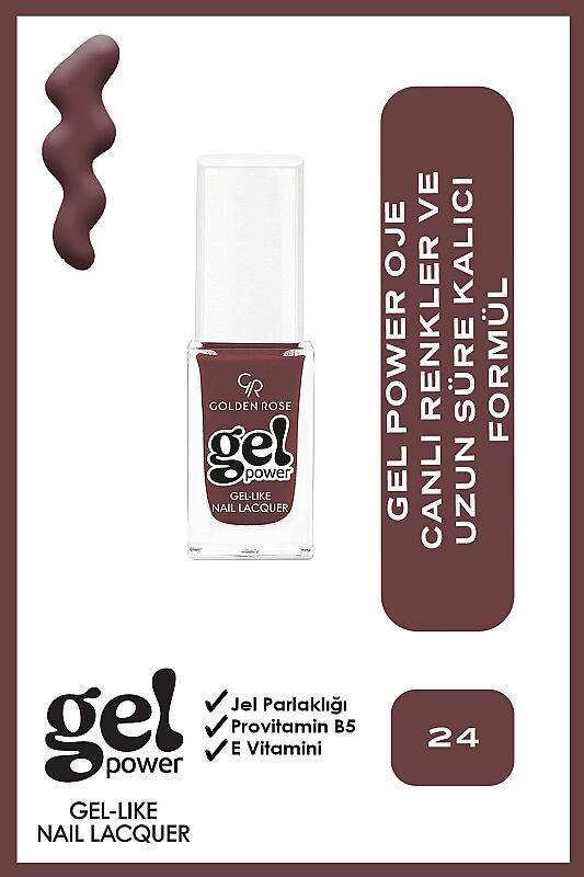  Gel Power Nail Lacquer-24-Jel Oje - 1