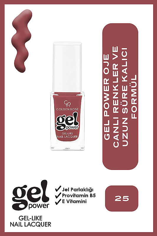  Gel Power Nail Lacquer-25-Jel Oje - 1