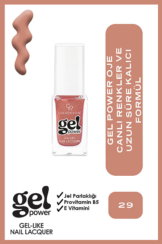  Gel Power Nail Lacquer-29-Jel Oje - 1