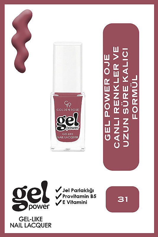 Gel Power Nail Lacquer-31-Jel Oje - 1