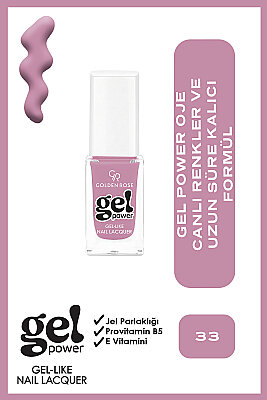  Gel Power Nail Lacquer-33-Jel Oje 
