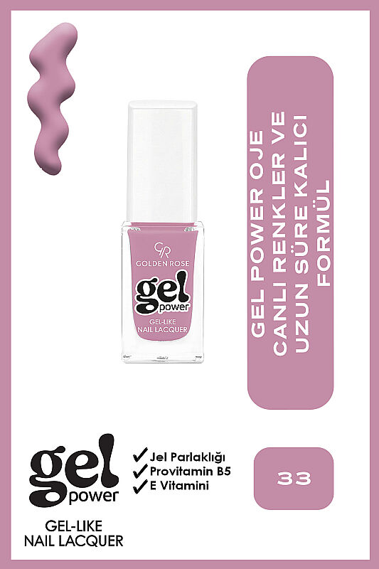  Gel Power Nail Lacquer-33-Jel Oje - 1