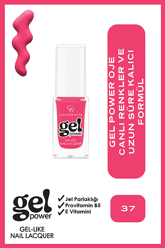  Gel Power Nail Lacquer-37-Jel Oje - 1