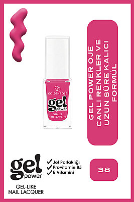  Gel Power Nail Lacquer-38-Jel Oje 