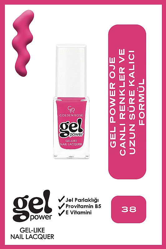  Gel Power Nail Lacquer-38-Jel Oje - 1