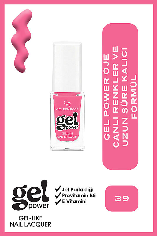  Gel Power Nail Lacquer-39-Jel Oje - 1