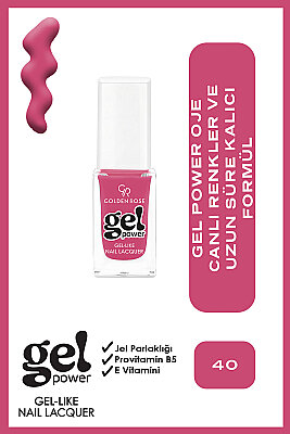  Gel Power Nail Lacquer-40-Jel Oje 