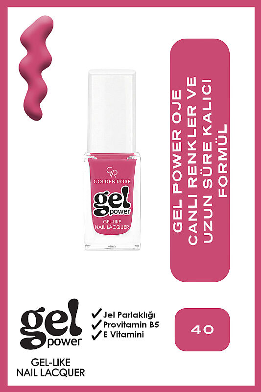  Gel Power Nail Lacquer-40-Jel Oje - 1