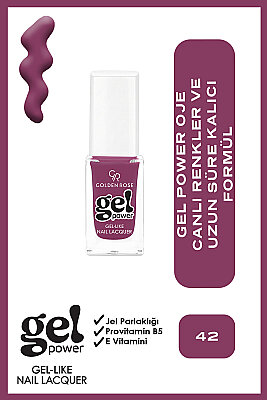  Gel Power Nail Lacquer-42-Jel Oje 