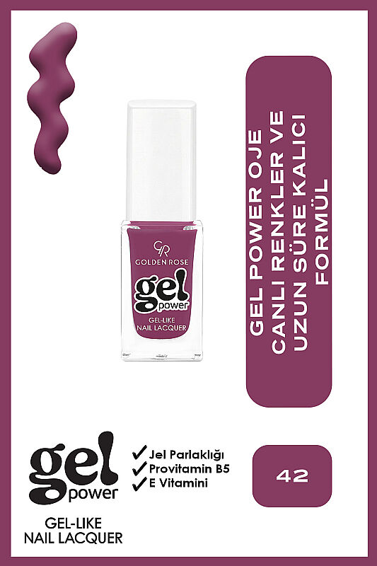  Gel Power Nail Lacquer-42-Jel Oje - 1