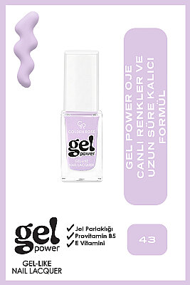  Gel Power Nail Lacquer-43-Jel Oje 