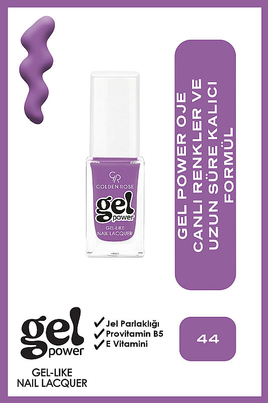  Gel Power Nail Lacquer-44-Jel Oje - 1