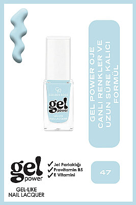  Gel Power Nail Lacquer-47-Jel Oje 