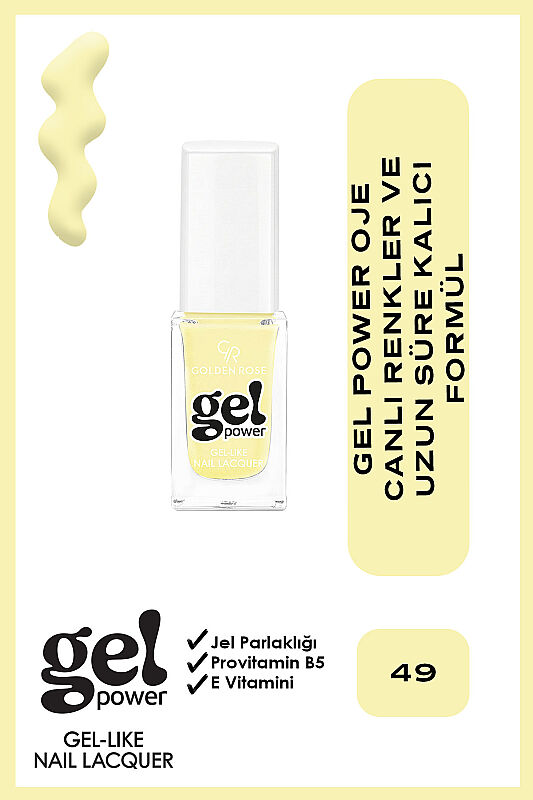  Gel Power Nail Lacquer-49-Jel Oje - 1