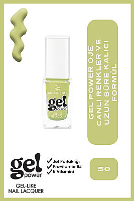  Gel Power Nail Lacquer-50-Jel Oje 