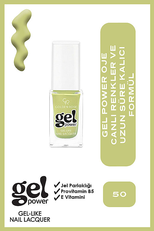  Gel Power Nail Lacquer-50-Jel Oje - 1