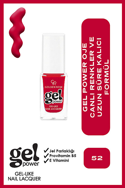  Gel Power Nail Lacquer-52-Jel Oje - 1