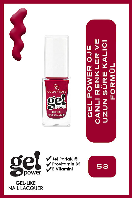  Gel Power Nail Lacquer-53-Jel Oje - 1