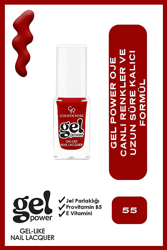  Gel Power Nail Lacquer-55-Jel Oje - 1