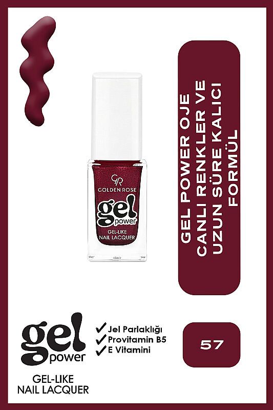  Gel Power Nail Lacquer-57-Jel Oje - 1